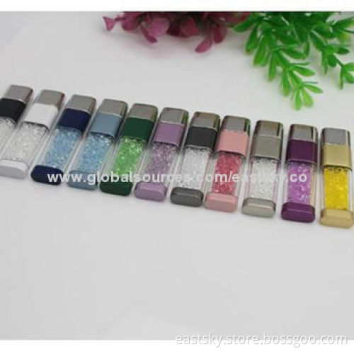Colorful Crystal USB Flash Drive, 64MB to 32GB Memory Capacity, OEM Orders are WelcomeNew